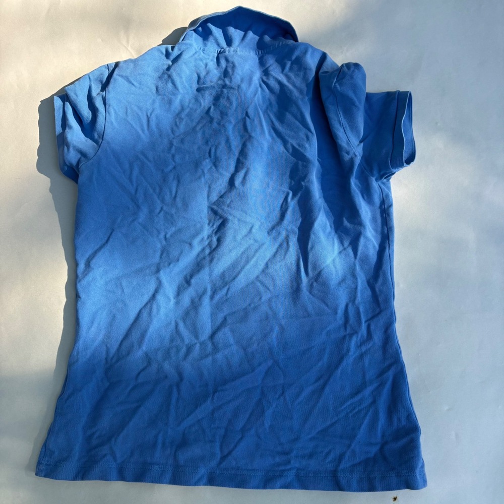 Lacoste Slim Fit Polo Shirt Blue Short Sleeve Pique Cotton Size 36 Small - Picture 3 of 3